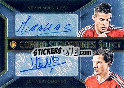 Sticker Jan Vertonghen / Kevin Mirallas - Select Soccer 2015 n. SCS-14 - Panini