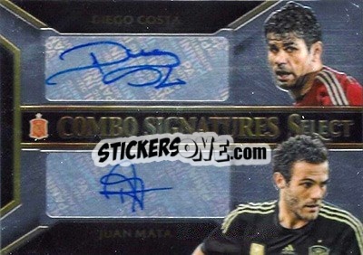 Sticker Diego Costa / Juan Mata - Select Soccer 2015 n. SCS-17 - Panini