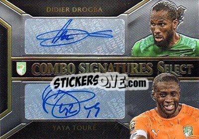 Sticker Yaya Toure / Didier Drogba - Select Soccer 2015 - Panini