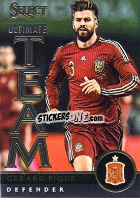 Sticker Gerard Pique - Select Soccer 2015 n. UT-4 - Panini