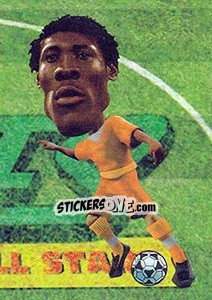 Sticker Asamoah Gyan - World Football Stars 2010 - Aquarius
