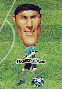Sticker Javier Zanetti - World Football Stars 2010 n. 4 - Aquarius