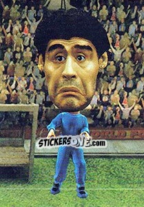 Sticker Diego Maradona - World Football Stars 2010 n. 9 - Aquarius