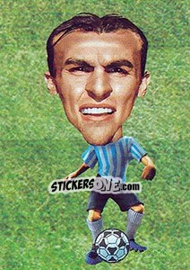 Sticker Esteban Cambiasso - World Football Stars 2010 n. 14 - Aquarius