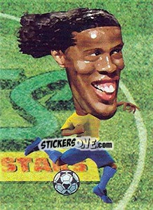 Sticker Ronaldinho - World Football Stars 2010 - Aquarius