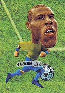 Sticker Luís Fabiano - World Football Stars 2010 n. 30 - Aquarius