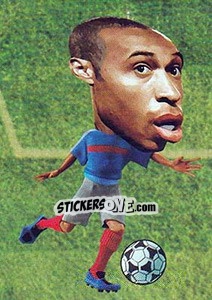 Sticker Thierry Henry - World Football Stars 2010 n. 60 - Aquarius