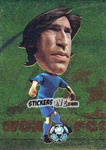 Sticker Andrea Pirlo - World Football Stars 2010 n. 66 - Aquarius