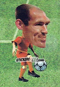 Sticker Arjen Robben - World Football Stars 2010 n. 82 - Aquarius