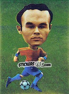 Sticker Andrés Iniesta - World Football Stars 2010 n. 149 - Aquarius
