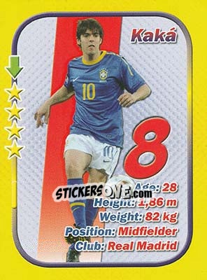 Sticker Kaka - Stars 3x1 (Big) n. 8 - Aquarius