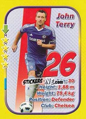 Sticker John Terry - Stars 3x1 (Big) n. 9 - Aquarius