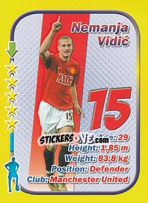 Figurina Nemanja Vidic - Stars 3x1 (Big) - Aquarius