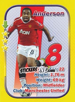 Sticker Anderson - Stars 3x1 (Big) n. 17 - Aquarius