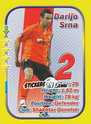 Sticker Darijo Srna - Stars 3x1 (Big) n. 21 - Aquarius