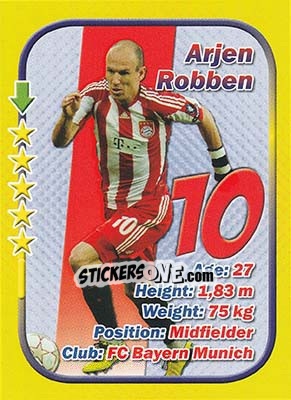 Figurina Arjen Robben - Stars 3x1 (Big) - Aquarius