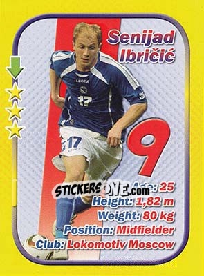 Sticker Senijad Ibricic - Stars 3x1 (Big) n. 32 - Aquarius