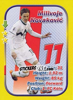 Sticker Milivoje Novakovic - Stars 3x1 (Big) - Aquarius