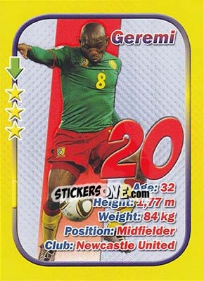 Sticker Geremi - Stars 3x1 (Big) n. 36 - Aquarius