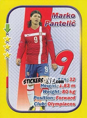 Sticker Marko Pantelic - Stars 3x1 (Big) n. 38 - Aquarius
