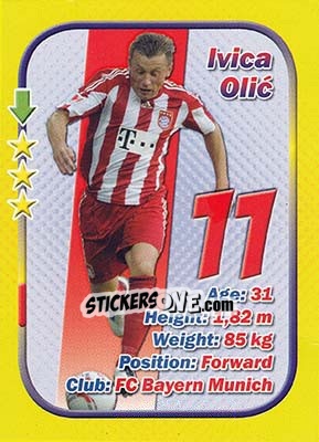 Sticker Ivica Olic - Stars 3x1 (Big) n. 46 - Aquarius