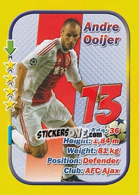 Sticker Andre Ooijer - Stars 3x1 (Big) n. 50 - Aquarius