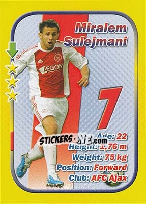 Sticker Miralem Sulejmani - Stars 3x1 (Big) n. 51 - Aquarius