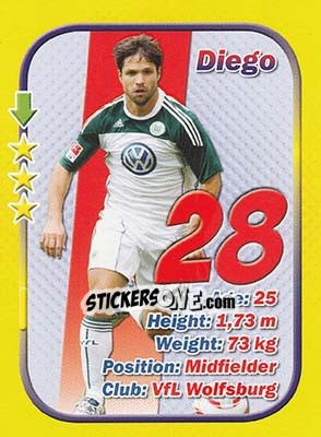 Sticker Diego - Stars 3x1 (Big) n. 60 - Aquarius