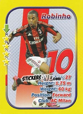 Sticker Robinho - Stars 3x1 (Big) n. 64 - Aquarius