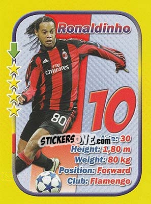Sticker Ronaldinho - Stars 3x1 (Big) - Aquarius