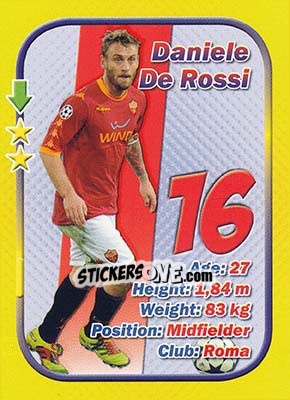 Sticker Daniele De Rossi - Stars 3x1 (Big) n. 99 - Aquarius