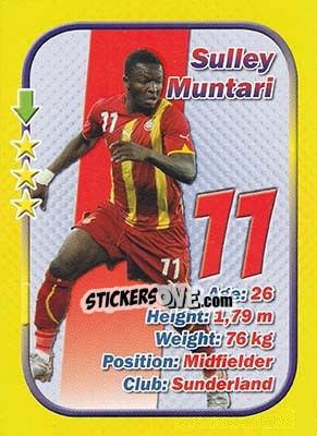 Cromo Sulley Muntari - Stars 3x1 (Big) - Aquarius