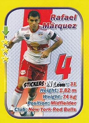 Sticker Rafael Marquez - Stars 3x1 (Big) n. 117 - Aquarius