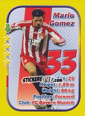 Figurina Mario Gomez - Stars 3x1 (Big) - Aquarius