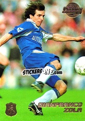 Sticker Gianfranco Zola - Premier Gold 1998-1999 n. 38 - Merlin