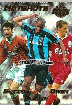 Cromo Chris Sutton / Dion Dublin / Michael Owen - Premier Gold 1998-1999 - Merlin