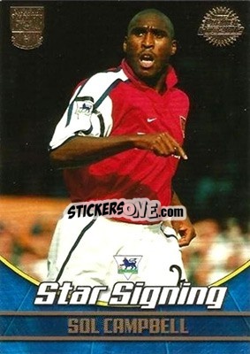 Sticker Sol Campbell - Premier Gold 2001-2002 n. A1 - Topps