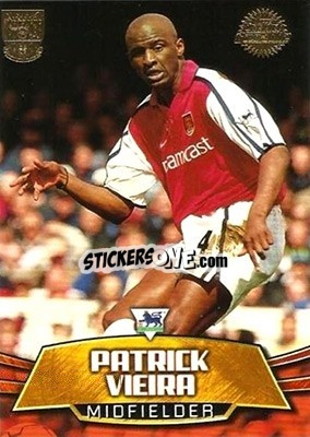 Cromo Patrick Vieira - Premier Gold 2001-2002 - Topps