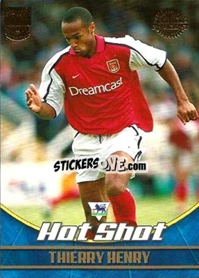 Sticker Thierry Henry - Premier Gold 2001-2002 n. A3 - Topps