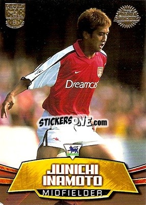 Sticker Junichi Inamoto - Premier Gold 2001-2002 n. A7 - Topps