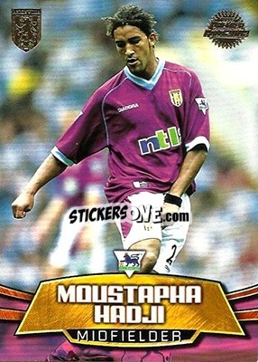 Figurina Moustapha Hadji - Premier Gold 2001-2002 n. AV3 - Topps