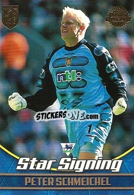 Sticker Peter Schmeichel - Premier Gold 2001-2002 n. AV4 - Topps