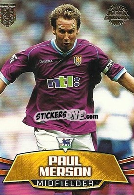 Sticker Paul Merson - Premier Gold 2001-2002 n. AV6 - Topps