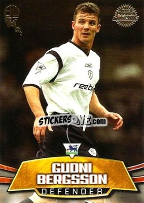 Sticker Gudni Bergsson - Premier Gold 2001-2002 n. BW1 - Topps