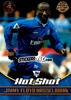 Sticker Jimmy Floyd Hasselbaink - Premier Gold 2001-2002 n. C1 - Topps