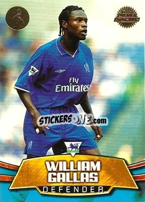 Sticker William Gallas - Premier Gold 2001-2002 - Topps