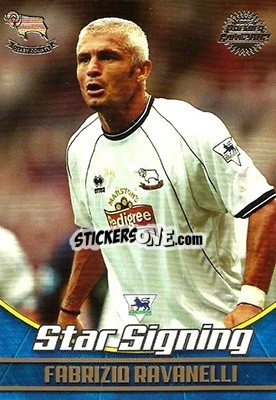 Sticker Fabrizio Ravanelli - Premier Gold 2001-2002 n. DC1 - Topps