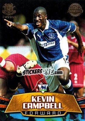 Sticker Kevin Campbell - Premier Gold 2001-2002 n. E2 - Topps