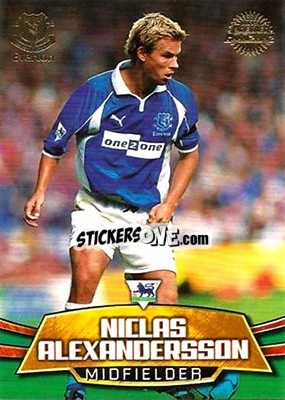 Sticker Niclas Alexandersson - Premier Gold 2001-2002 n. E3 - Topps