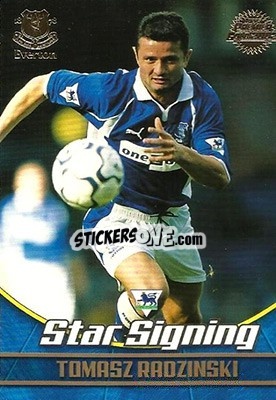 Sticker Tomasz Radzinski - Premier Gold 2001-2002 n. E4 - Topps